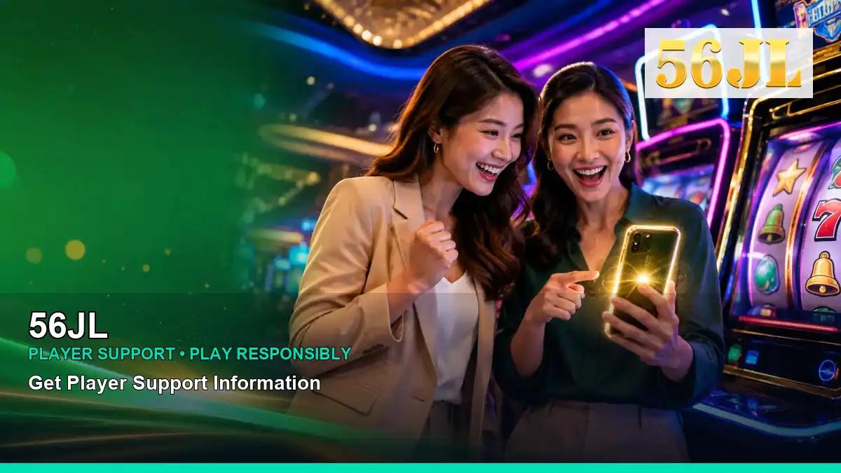 56JL casino first deposit rewards featuring an adult Filipina casino host with a radiant composition