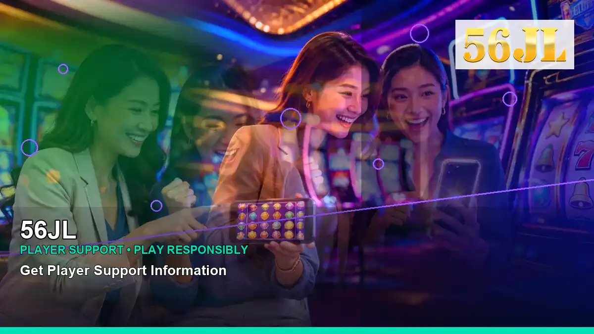 56JL fantasy online slot games featuring an adult Filipina casino host with a right-diagonal composition