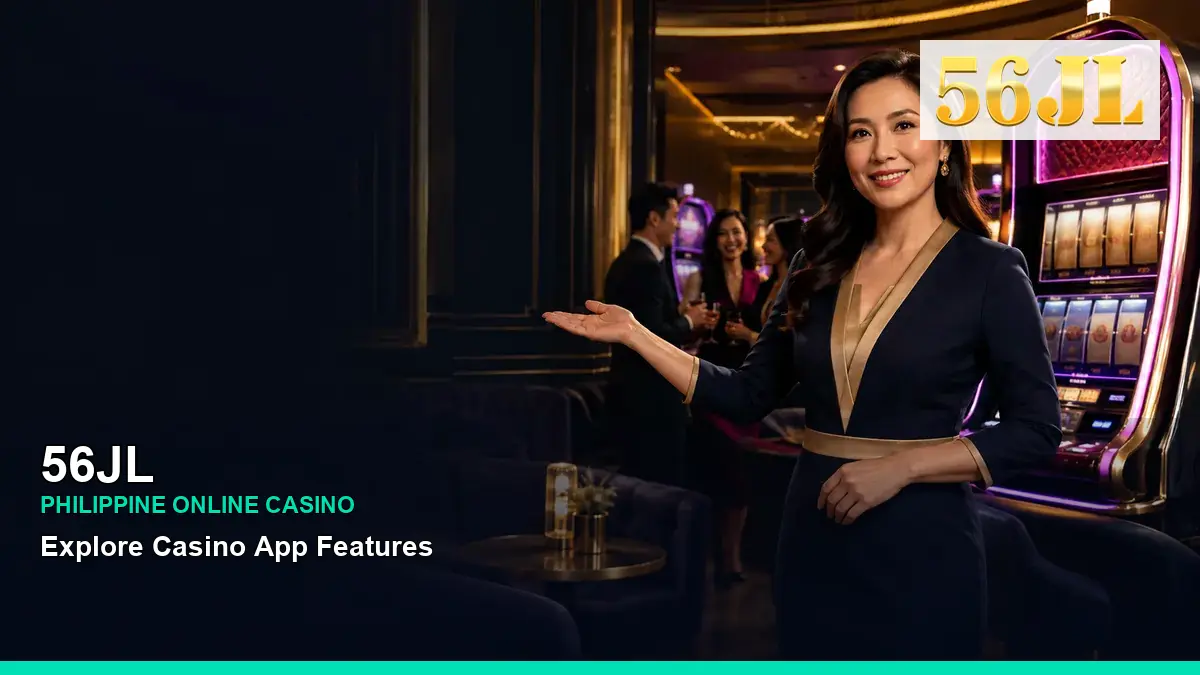 56JL VIP casino rewards in a celebratory scene for the 56JL brand search, casino access, games, account help and safer